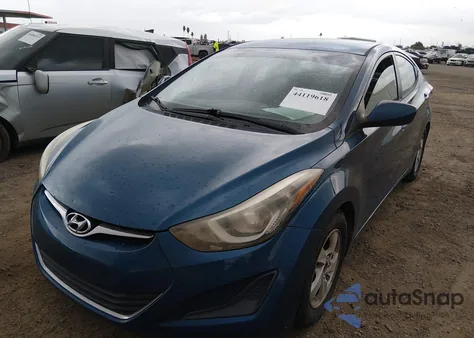 2014 Hyundai Elantra Se from USA, damaged, VIN KMHDH4AE7EU199331